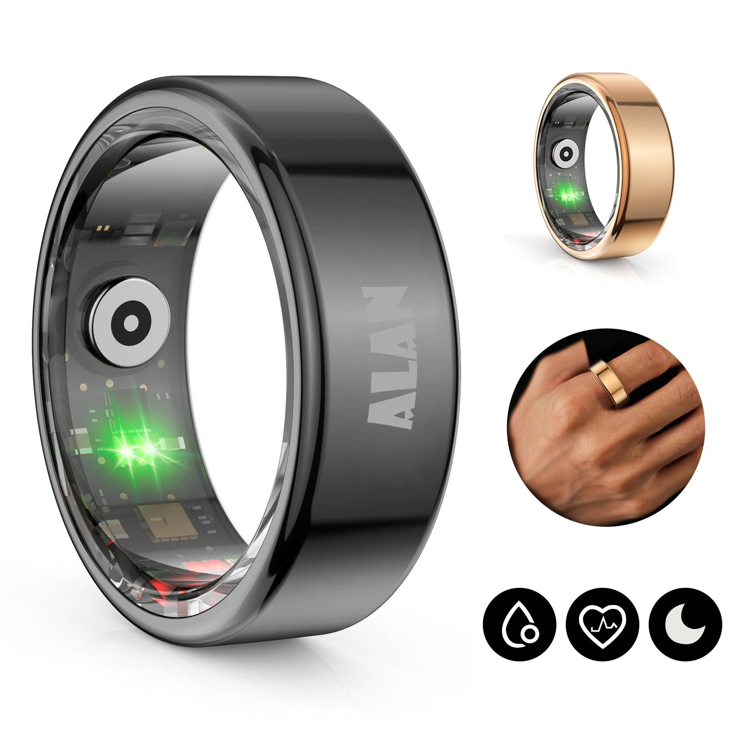 Smart Ring Blood Oxygen Sleep Heart Rate Monitoring 5