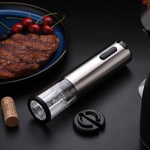 Metal Rechargeable Automatic Electric Wine Opener With Foil Cutter 2