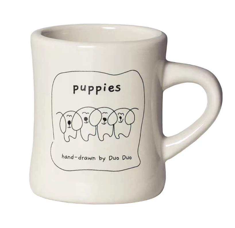 Thick Wall Waisted Ceramic Mug 3
