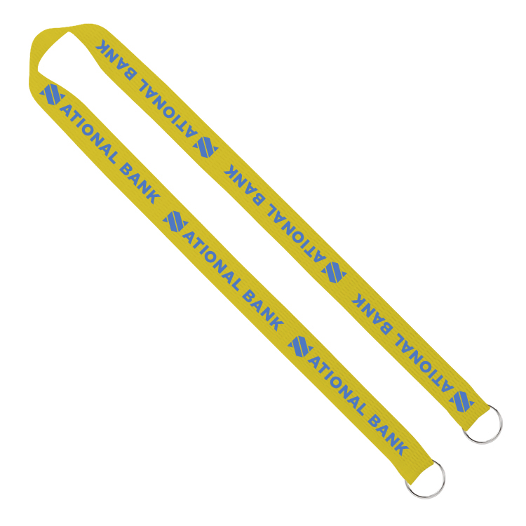 1" Screen Printed Lanyard with Double Clips 29