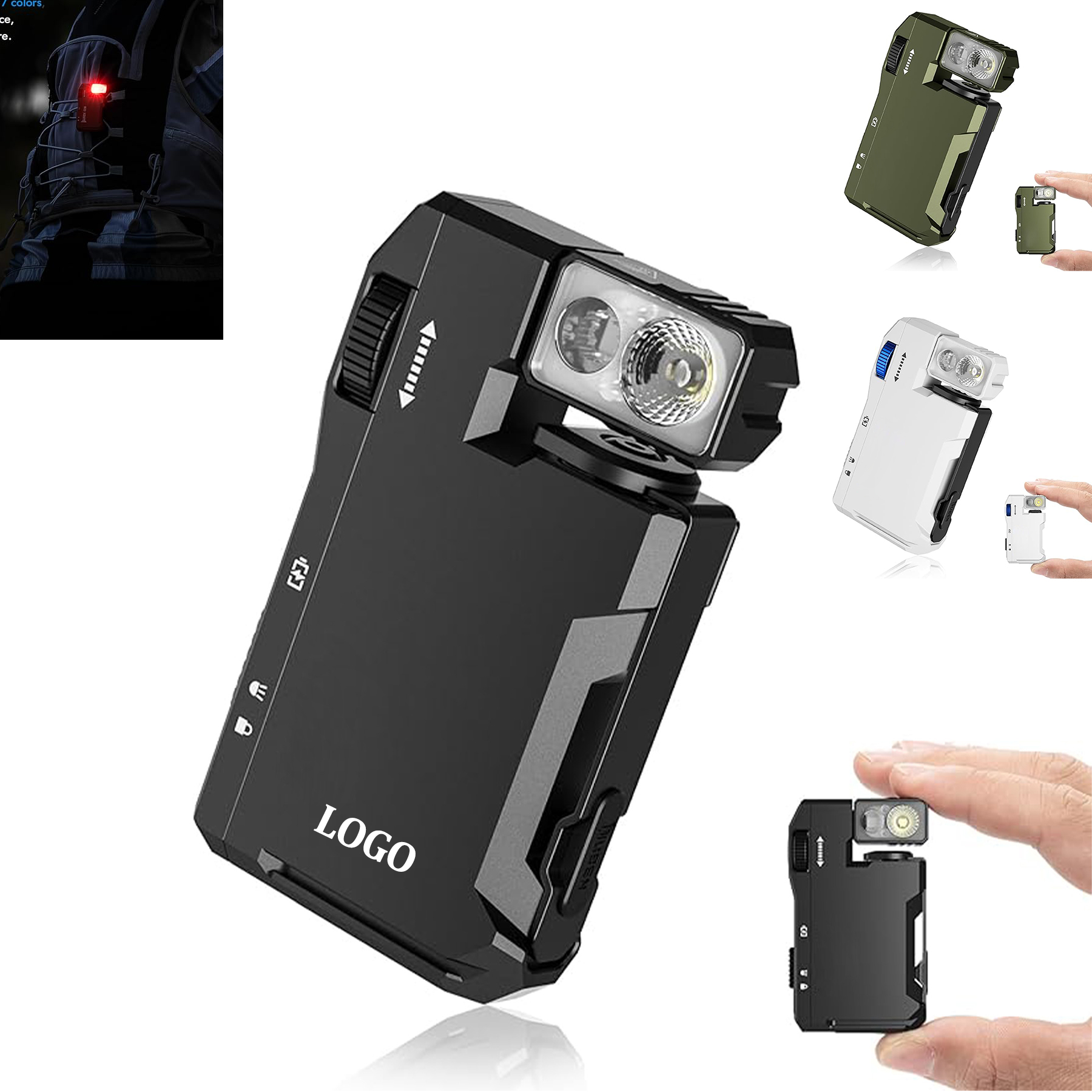 Waterproof Multi Mode Magnetic Keychain Flashlight 4