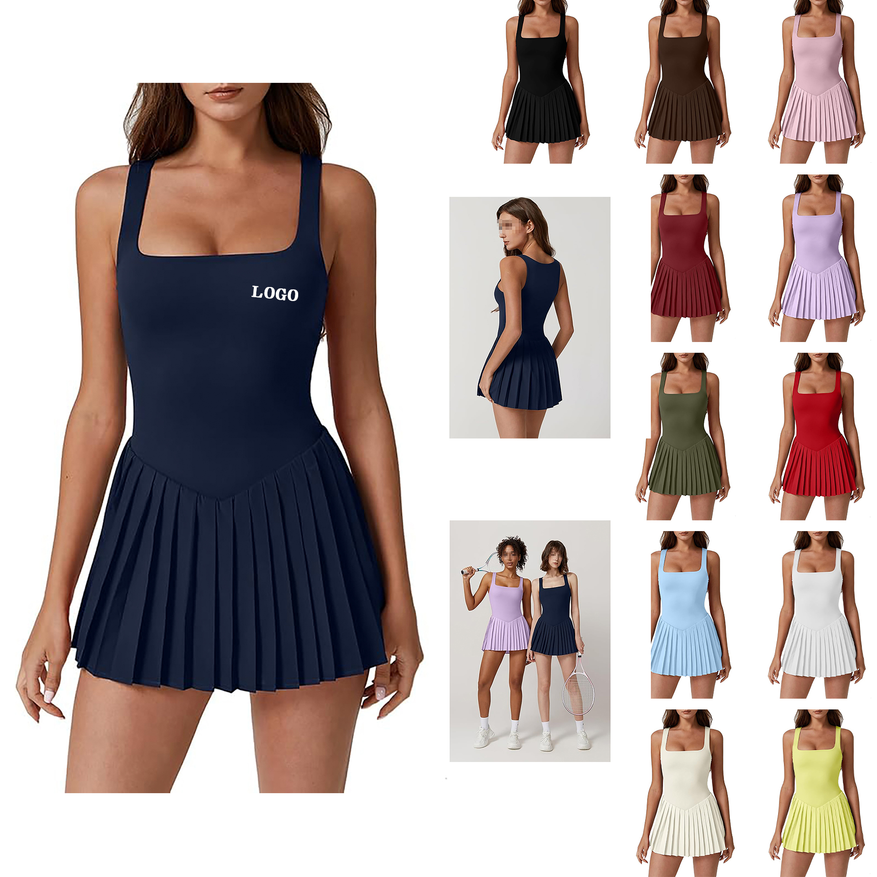 Women's Pleated Tennis Dress 4