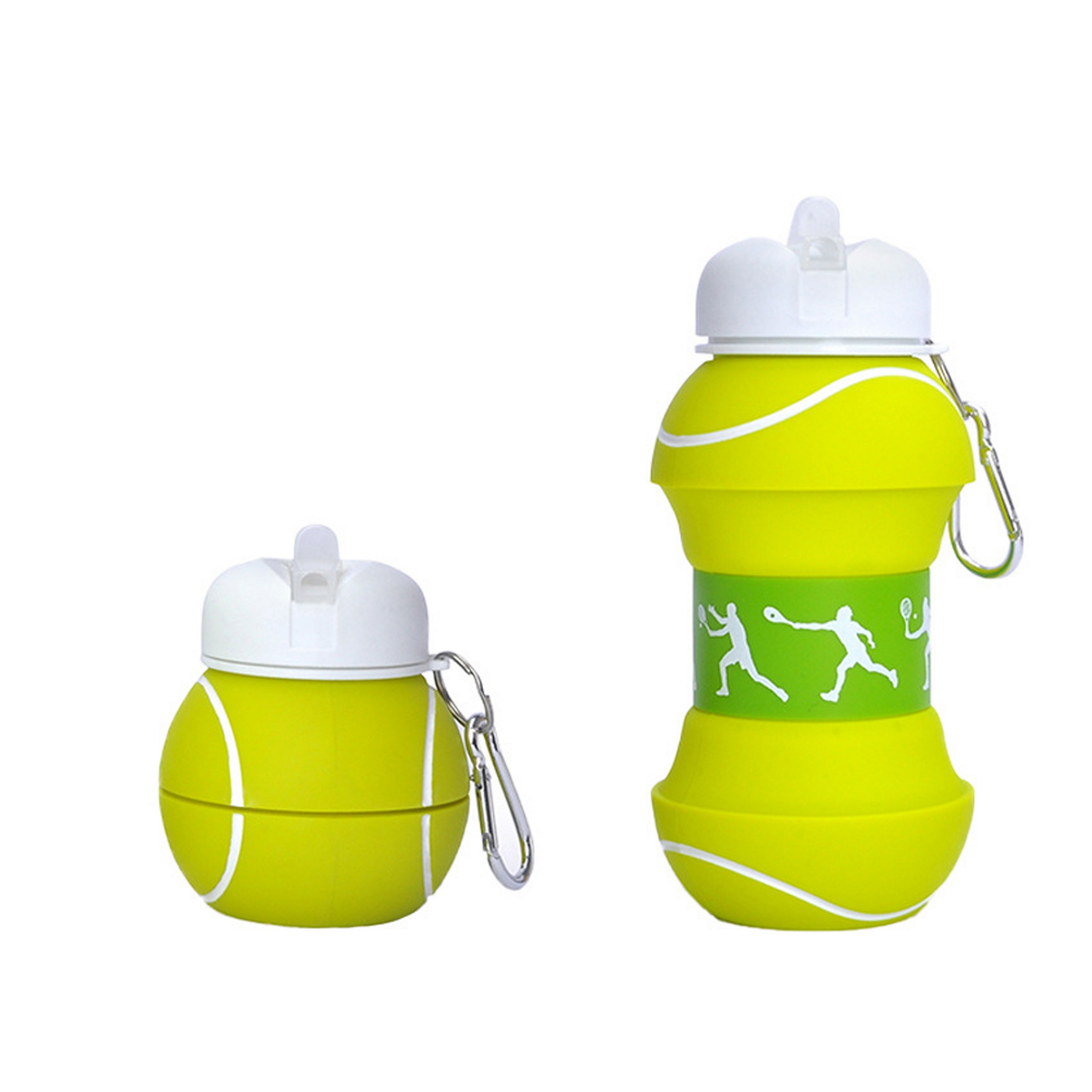 18.6oz Silicone Collapsible Water Bottle-Ocean 1
