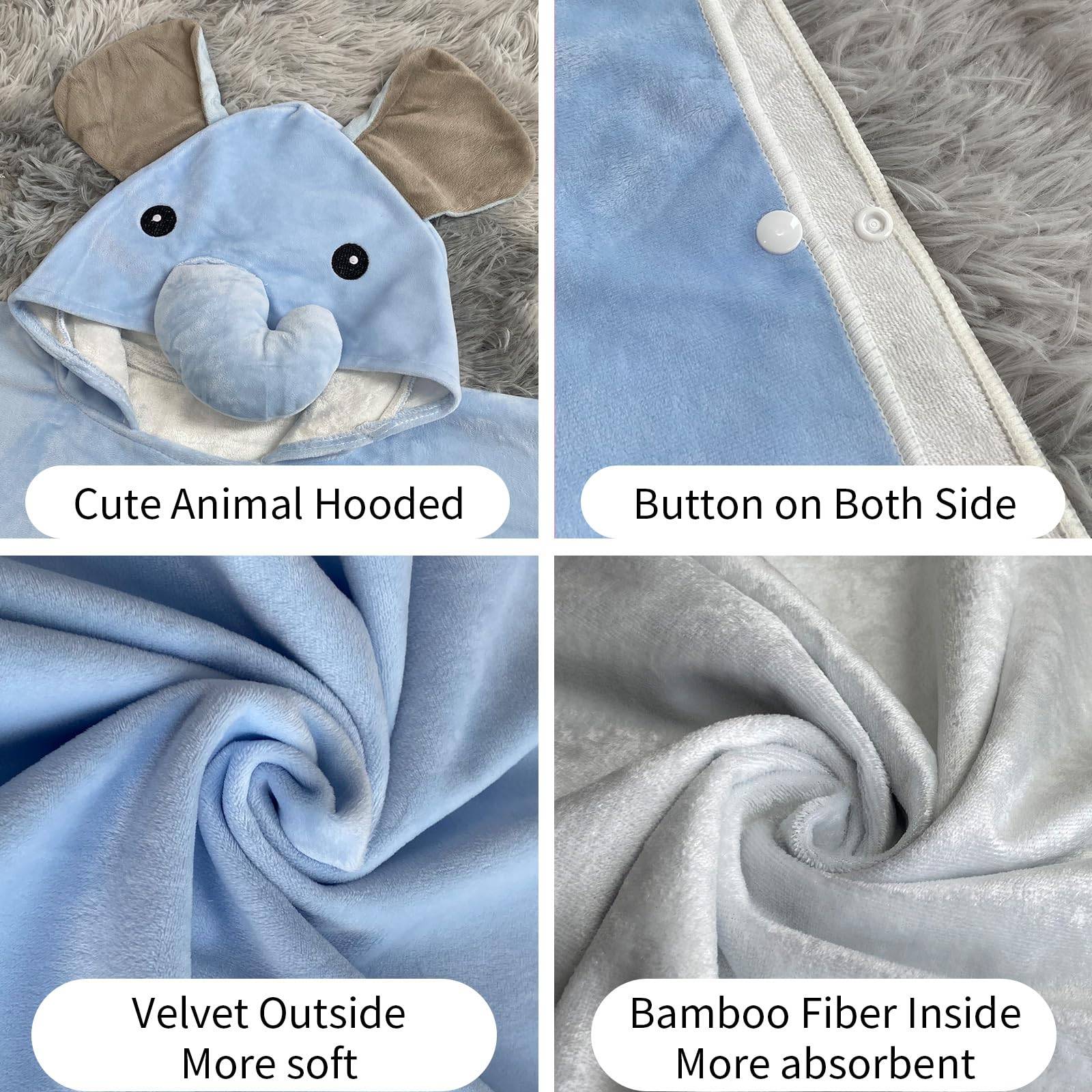 Unisex Kids Hooded Poncho Beach/Bath/Pool Towel 5
