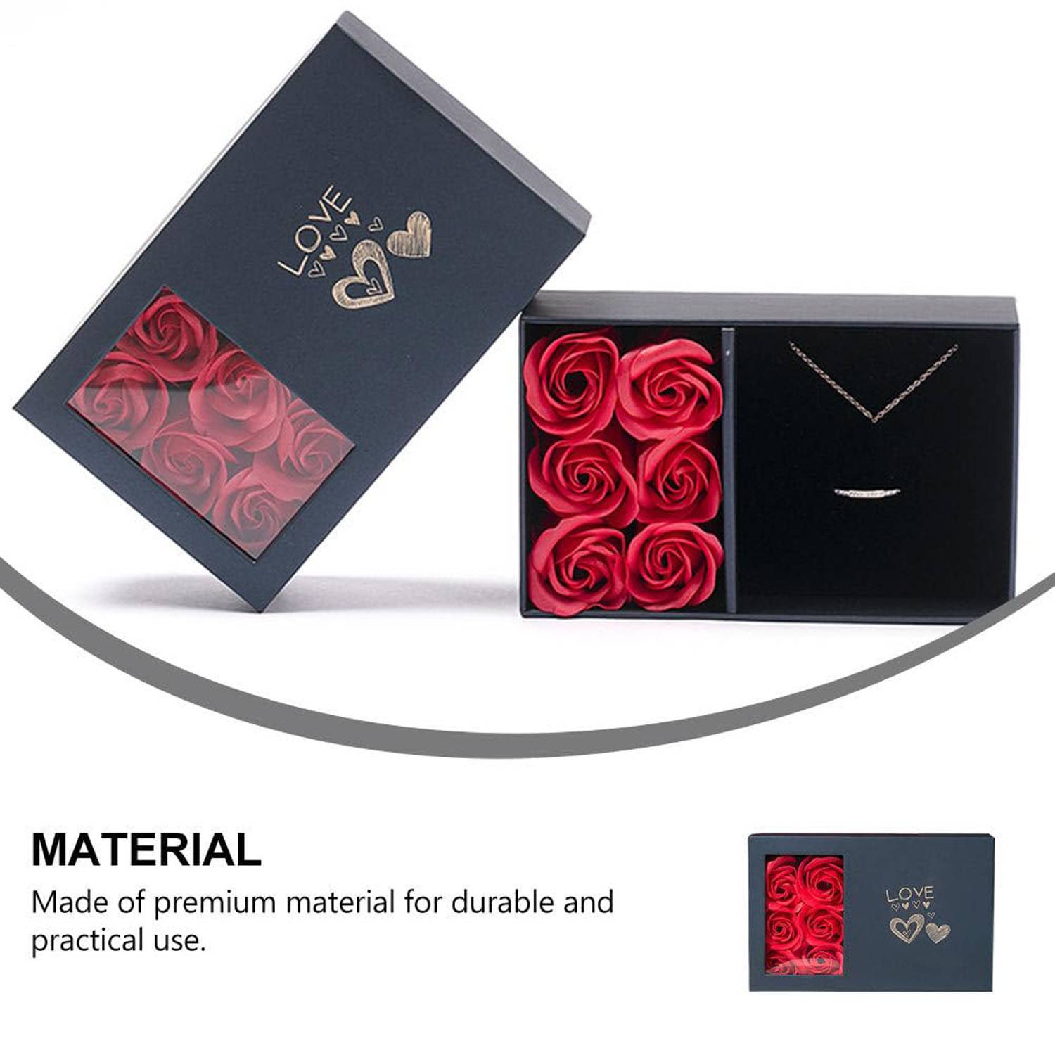 Romantic Rose Jewelry Gift Box for Valentine's Day 5