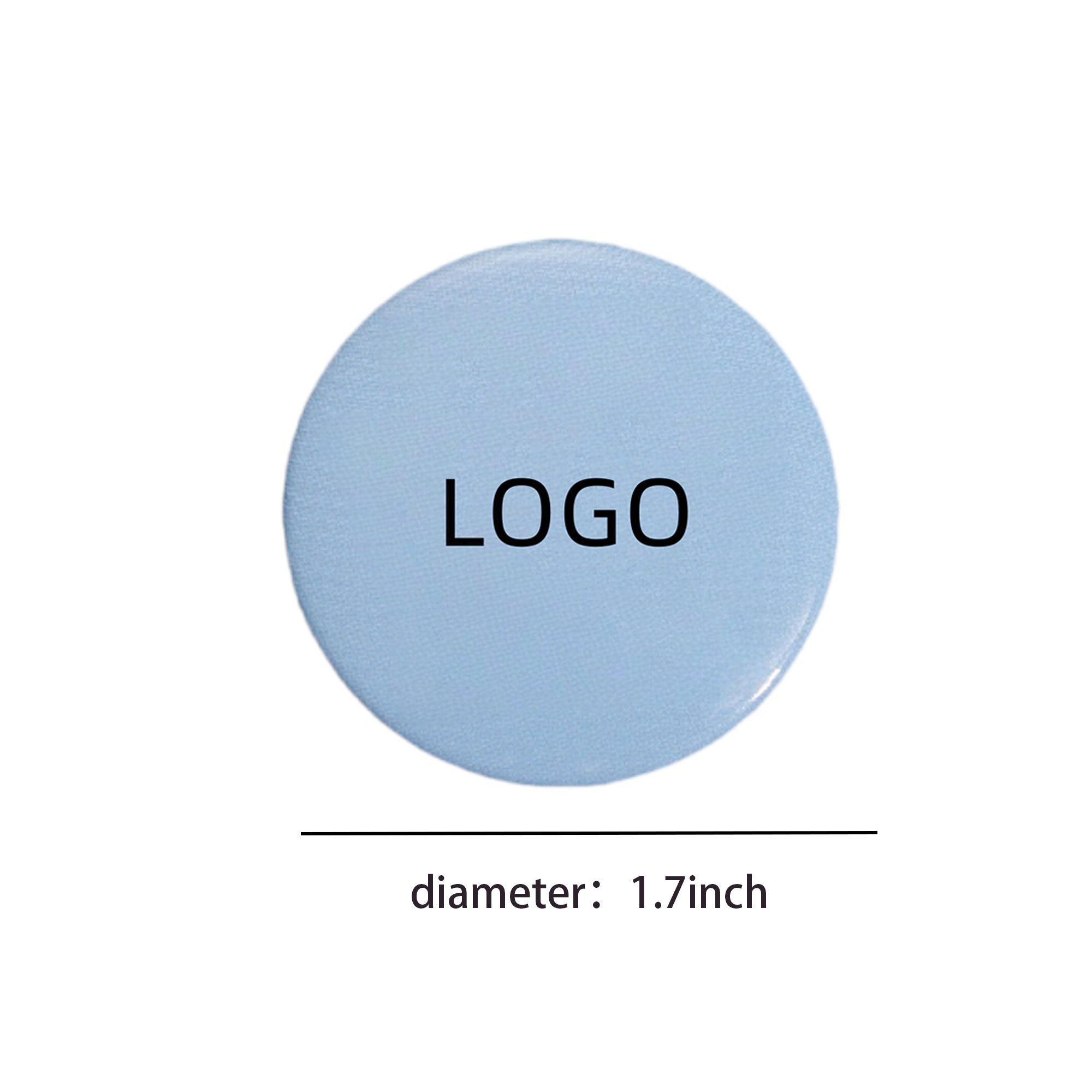 Round Metal Brooch Badge 1