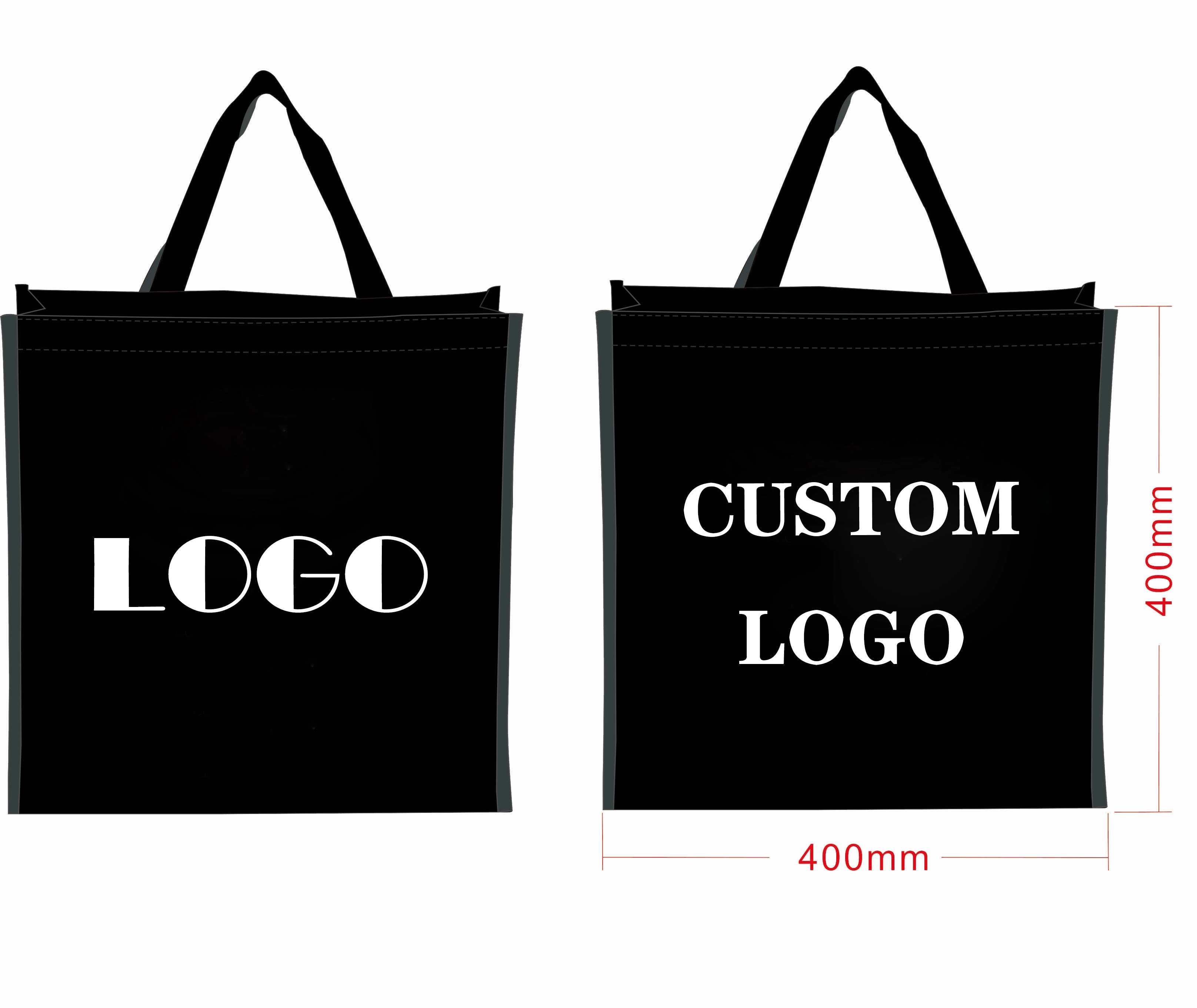 Waterproof RPET Laminated Shopping Bag -15.8 " x 6 " x 15.8" 10