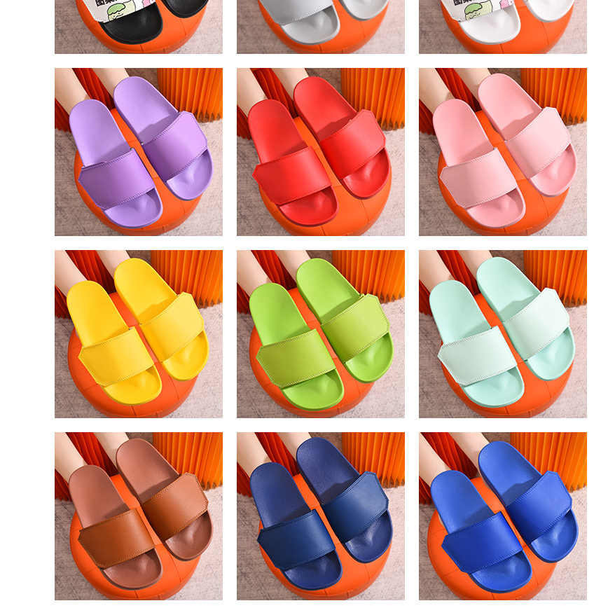 Unisex Soft PU Straps Velcro Tape Sandals 14
