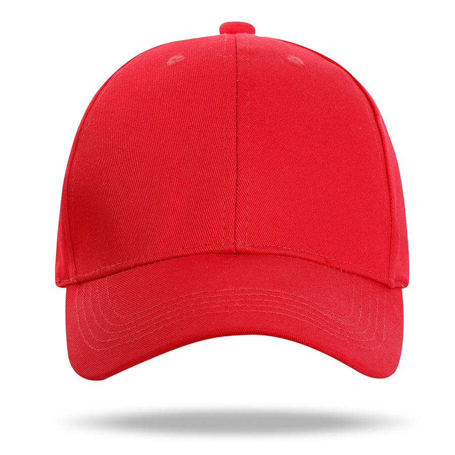 Stock Solid Color Cotton 6 Panel Cap, Double Buckle Back 11