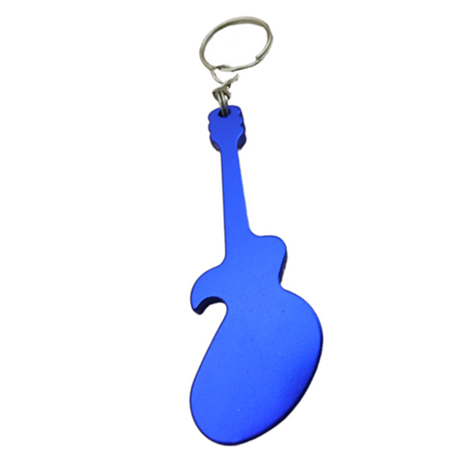 Guitar Shaped Aluminum Alloy Bottle Opener Keychain 5