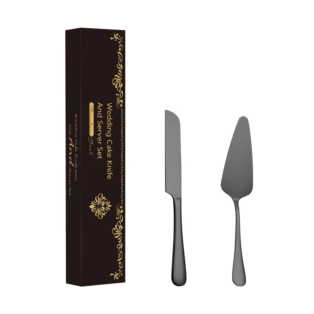 Stainless Steel Dessert Knife And Spatula Set 7
