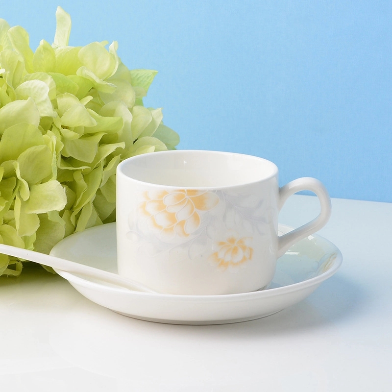 Ceramic Coffee Cup Saucer Spoon Set 3