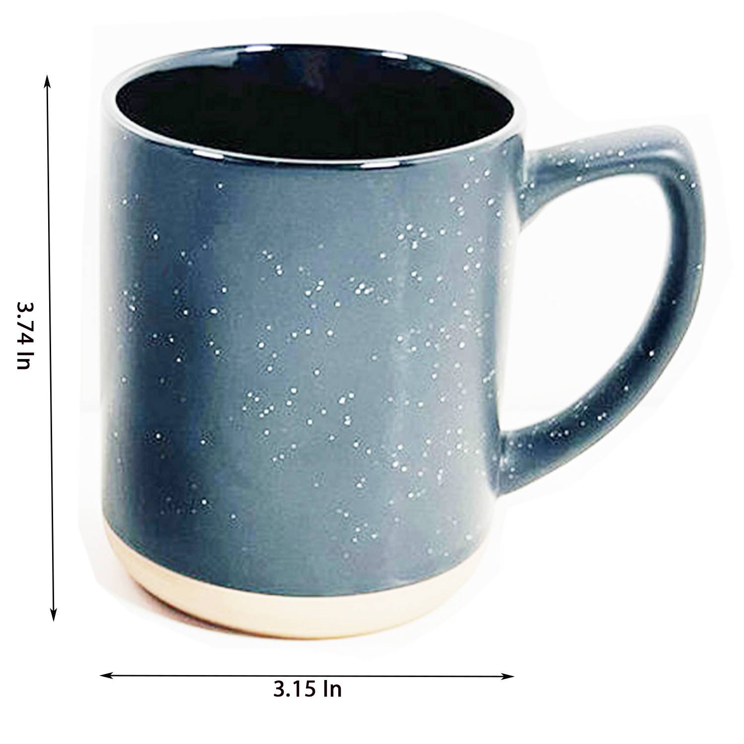 12oz Nebula Speckled Clay Coffee Mug 4