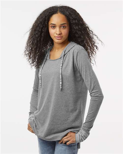 Women's Heathered Jersey Hooded Tunic - W19439 15