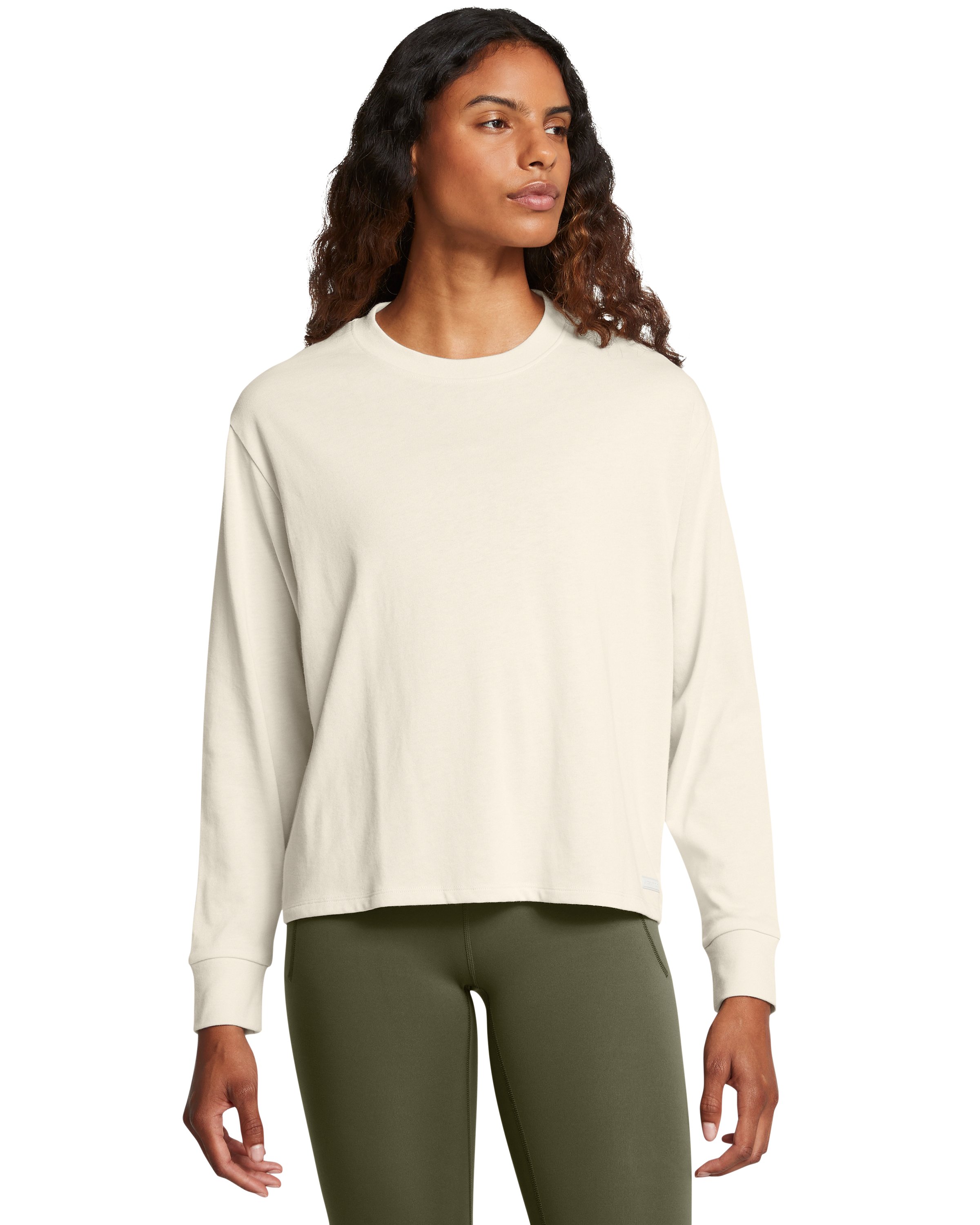 UA Heavyweight Boxy Women's Cropped Long Sleeve 2