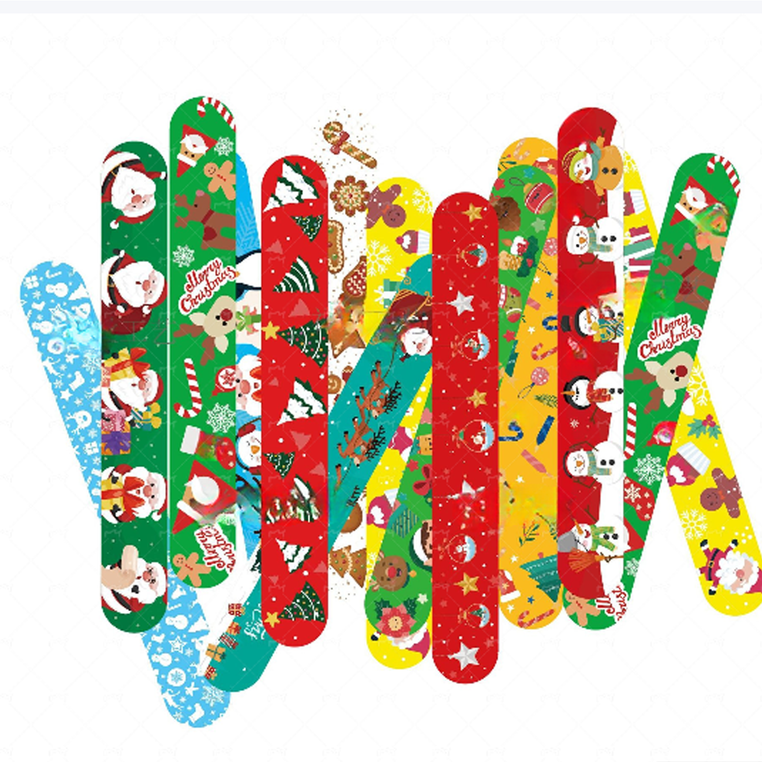 Christmas Decoration Slap Bracelets 4
