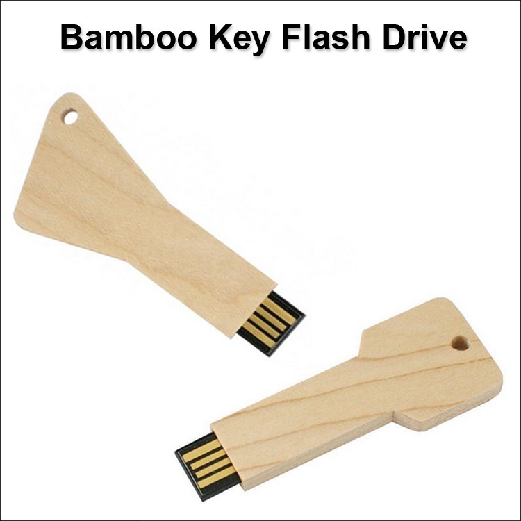 Bamboo Key Flash Drive / USB - 1 GB