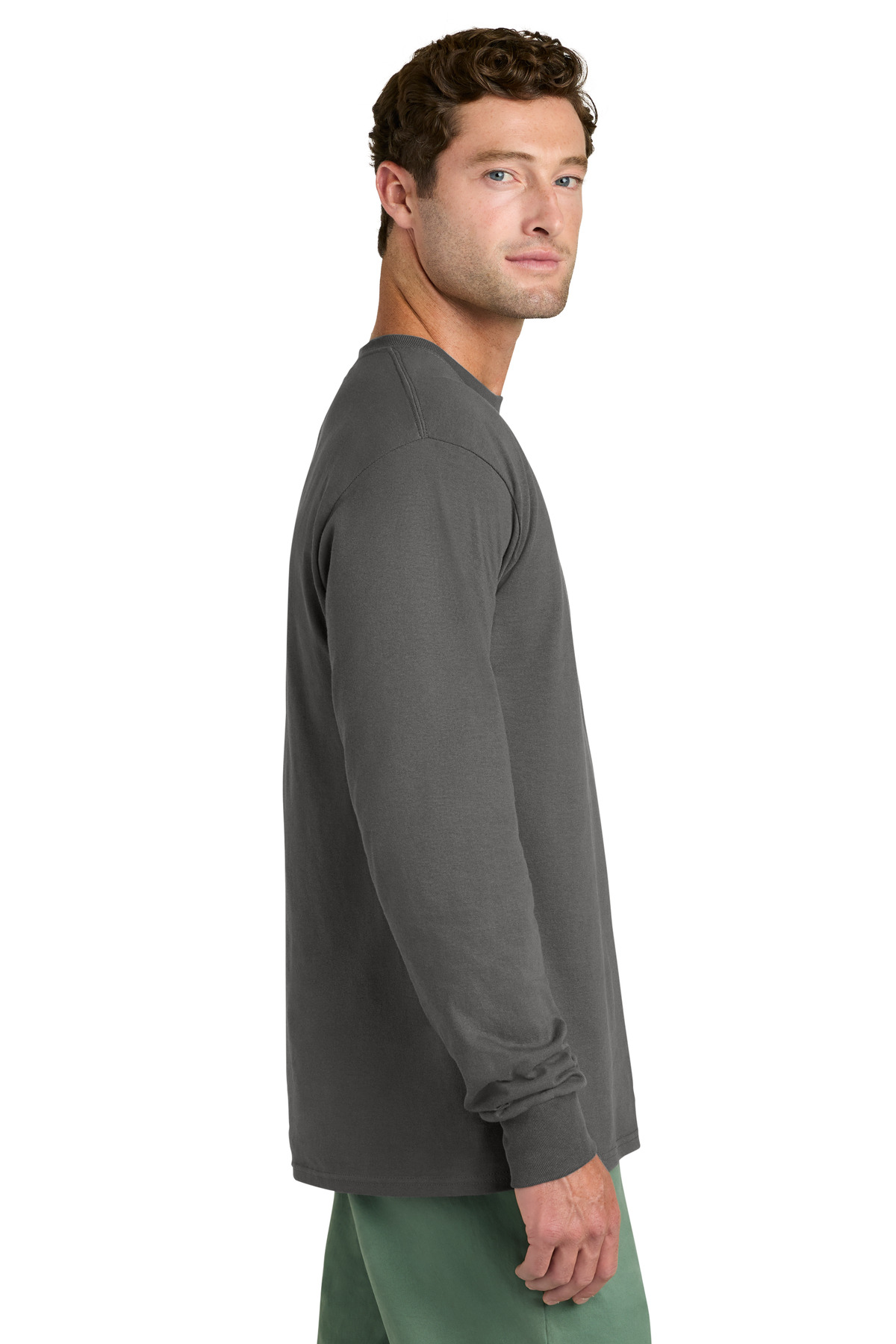 Port & Co Long Sleeve Core Cotton Tee. PC54LS 80