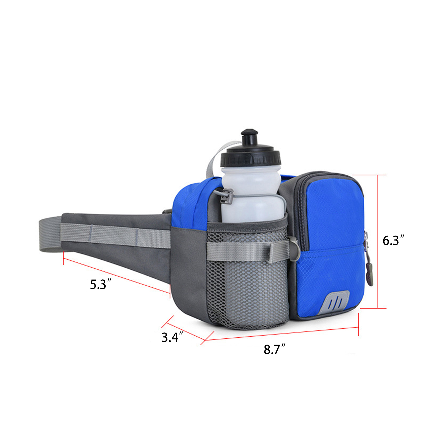 Fanny Pack With Water Bottle Holder And Reflective Strip 3