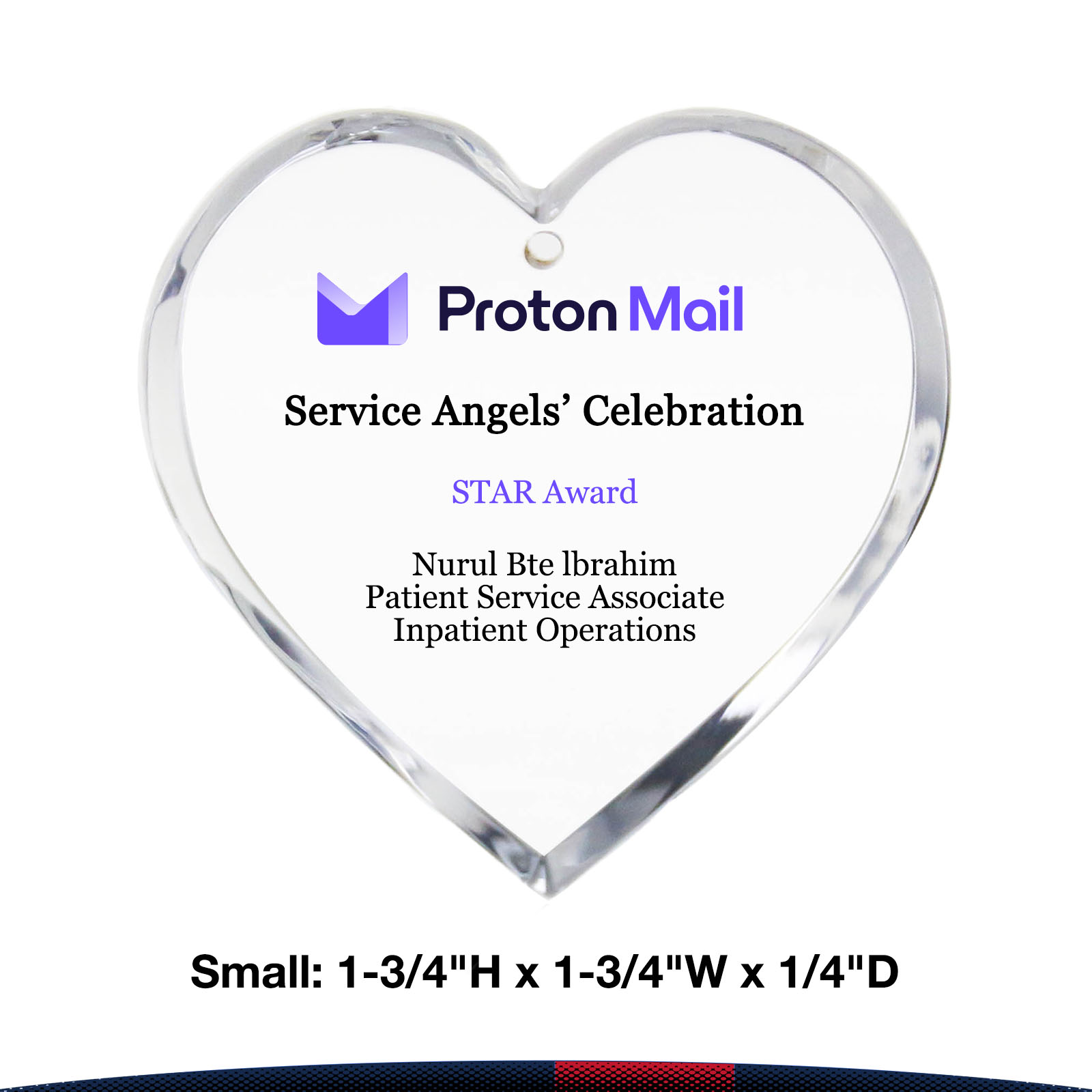 Prexcy Heart-Shaped Plaque 2