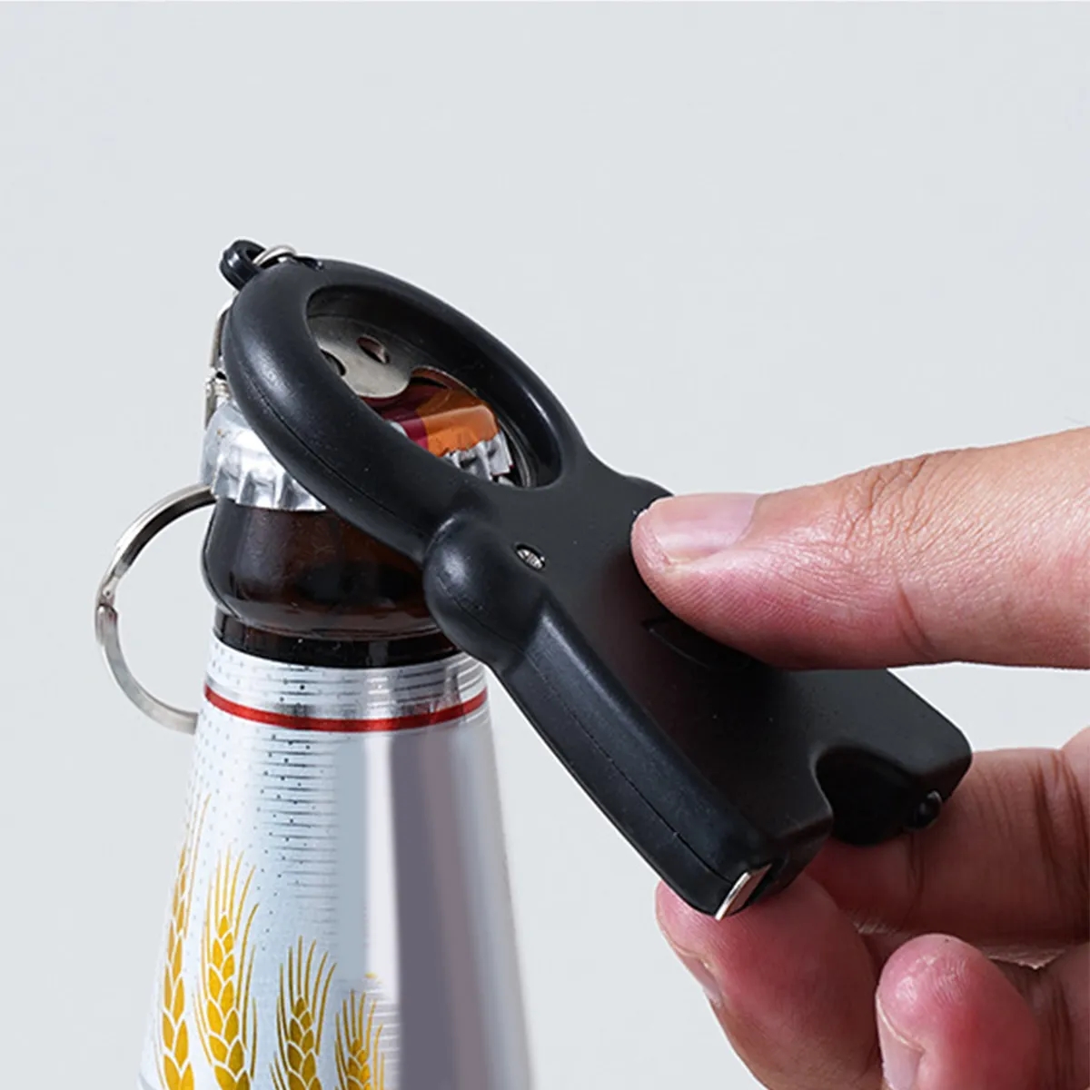 4 In 1 Keychain W/ Bottle Opener LED Light Measuring Tape 6