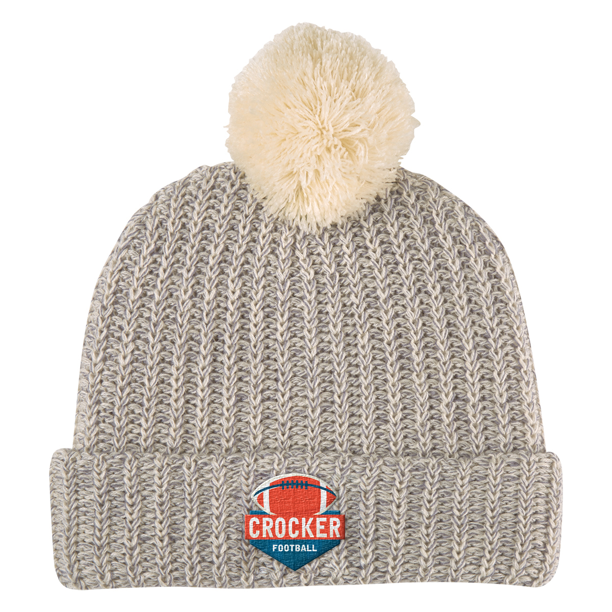 Grace Collection Pom Beanie With Cuff 4