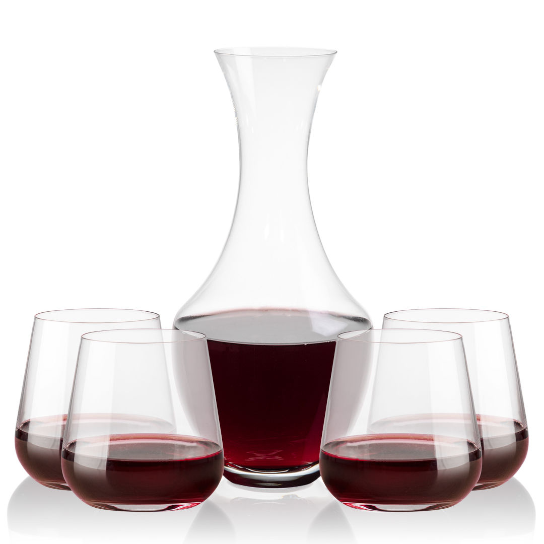 Oldham Carafe & Howden Stemless Wine 4
