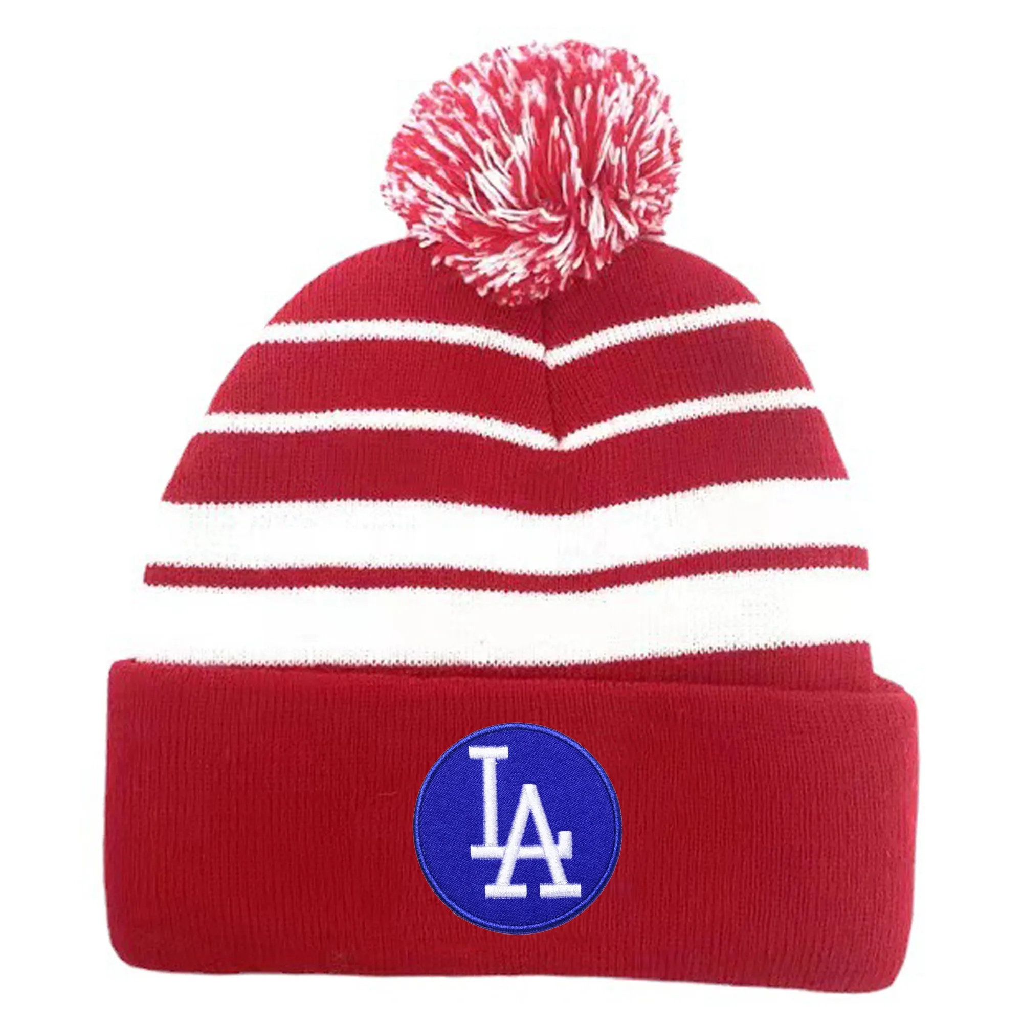 Embroidered Knitted Beanie Hat with Cuff 4