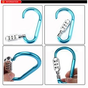 3-Digit Combination Carabiner Lock 4