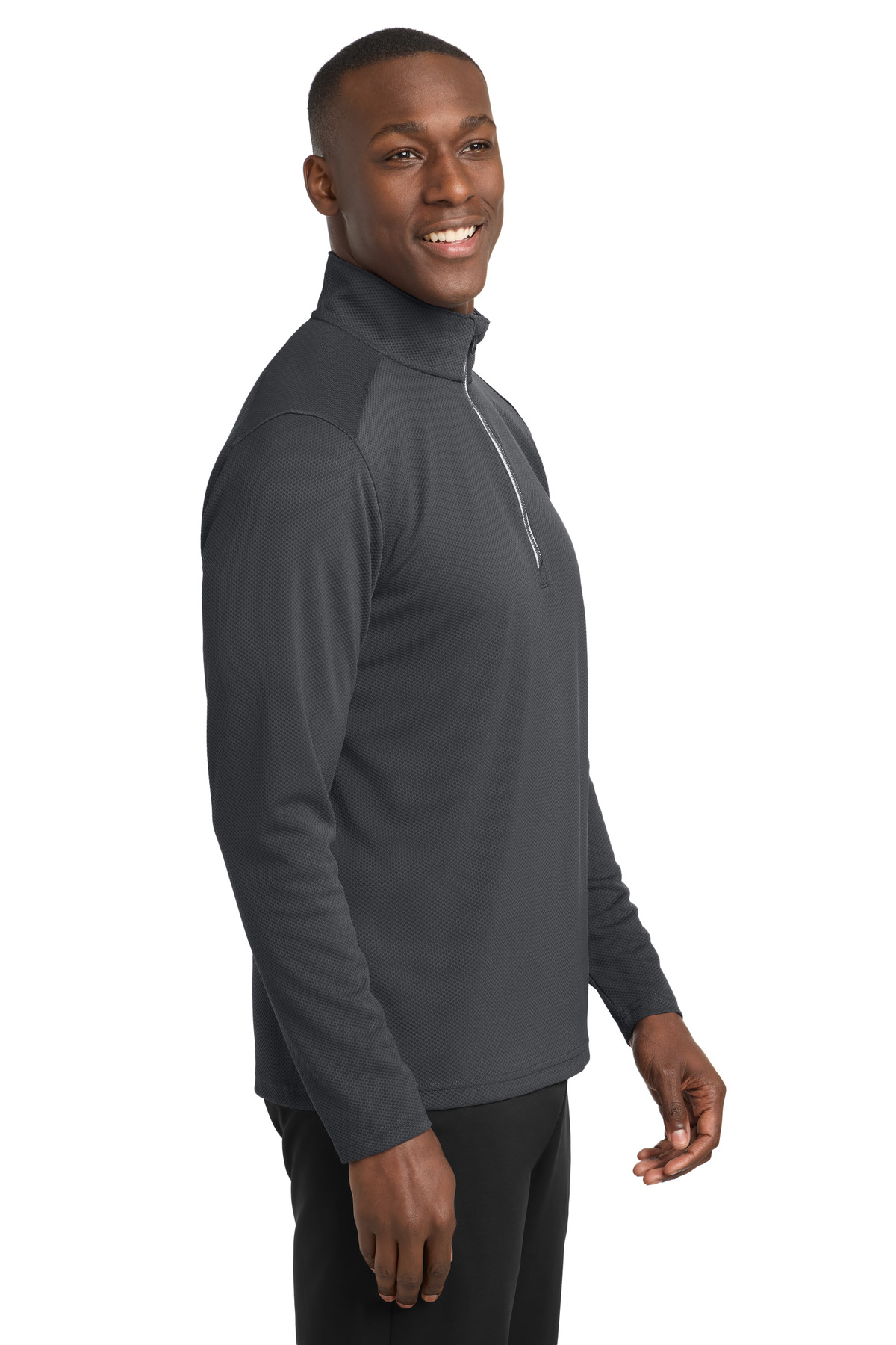 Sport-Tek Sport-Wick Textured 1/4-Zip Pullover. ST860 17