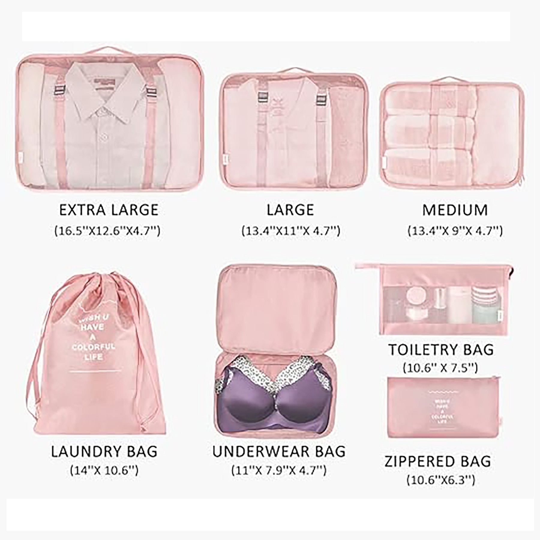 Travel Luggage Packing Organizers Set 2