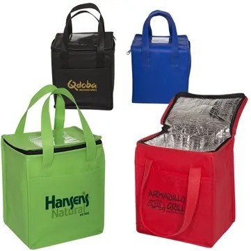 Compact Insulated Non Woven Cooler Tote Bag With Custom Logo 6