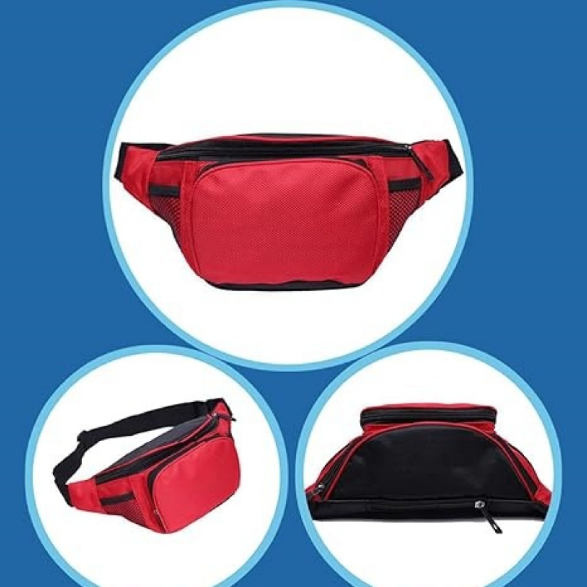 Nylon Crossbody Waist Bag Pack 6