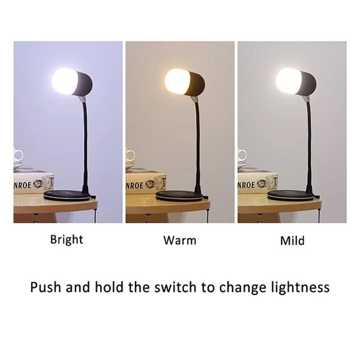 LED Desk Lamp Wth Wireless Charger And Speaker 3