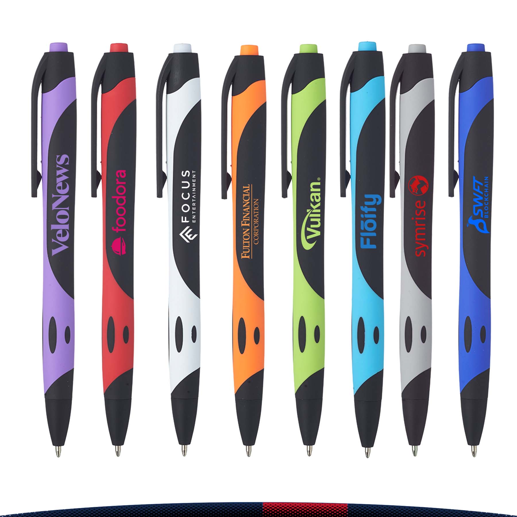 Gloret Rubberized Plastic Pens 7