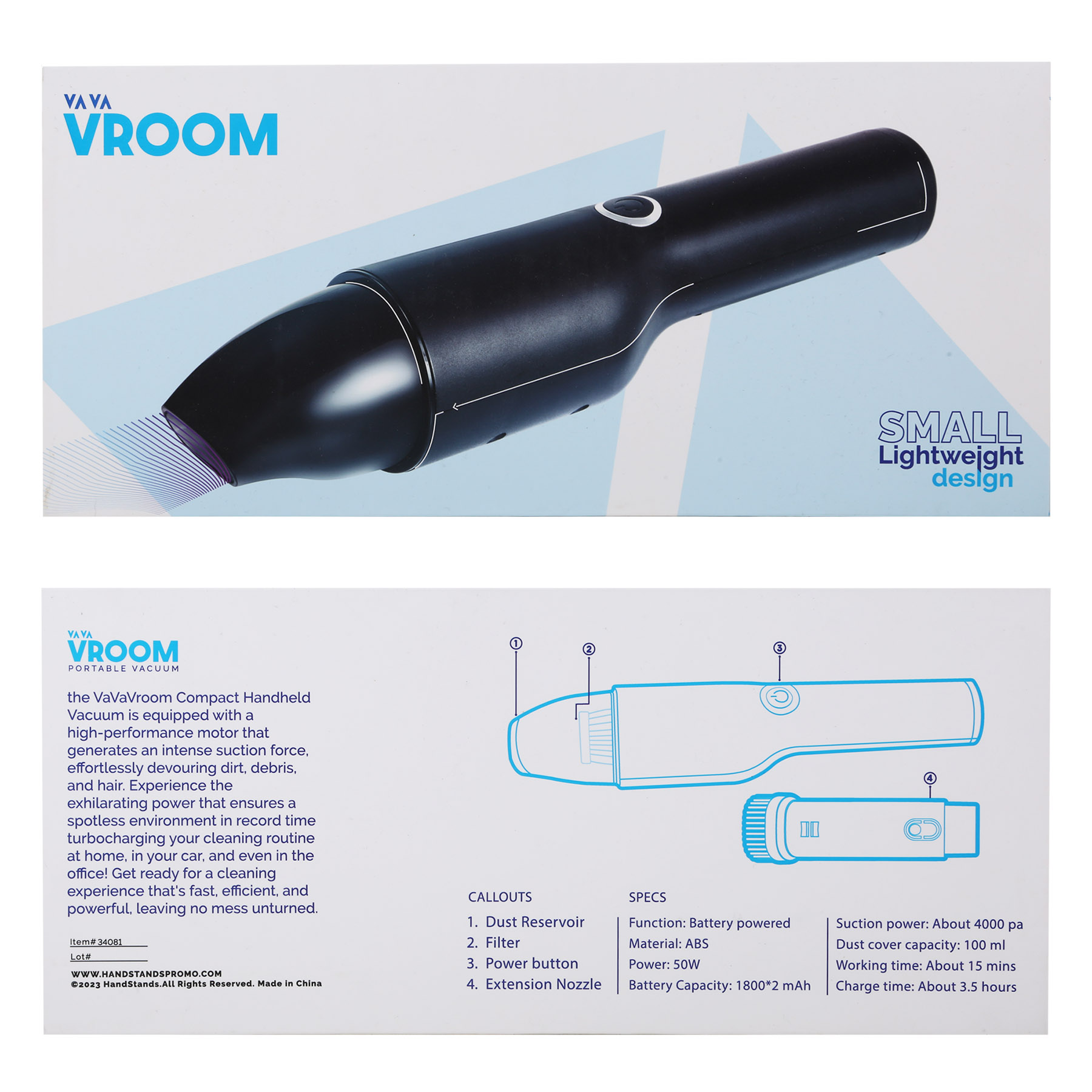 Vavavroom Handheld Vacuum Cleaner 9