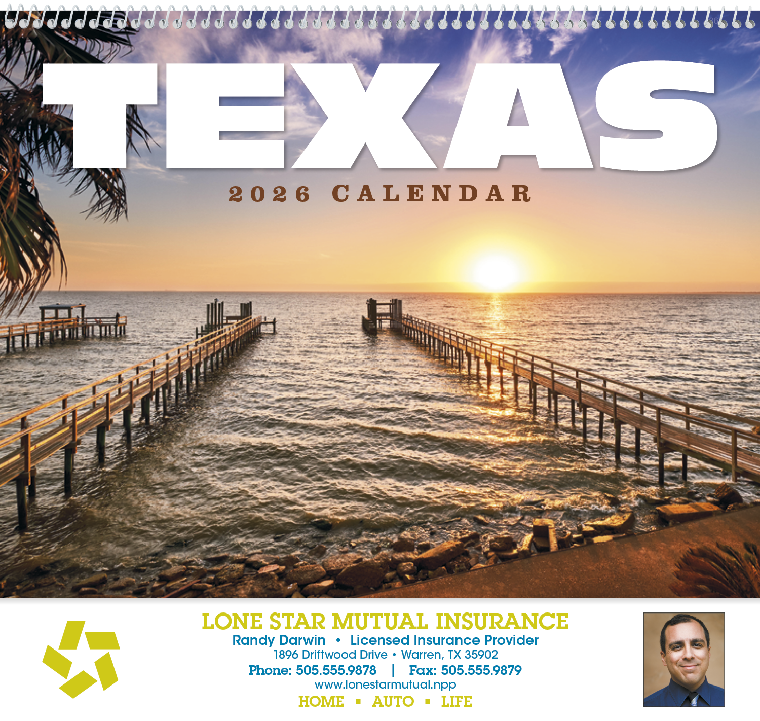 HotLine® Products Texas Appointment Calendar - Spiral 21