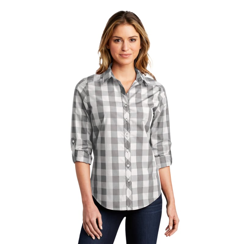Port Authority Ladies Everyday Plaid Shirt. 9