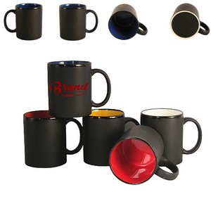 11oz Matte Black Ceramic Mug 14