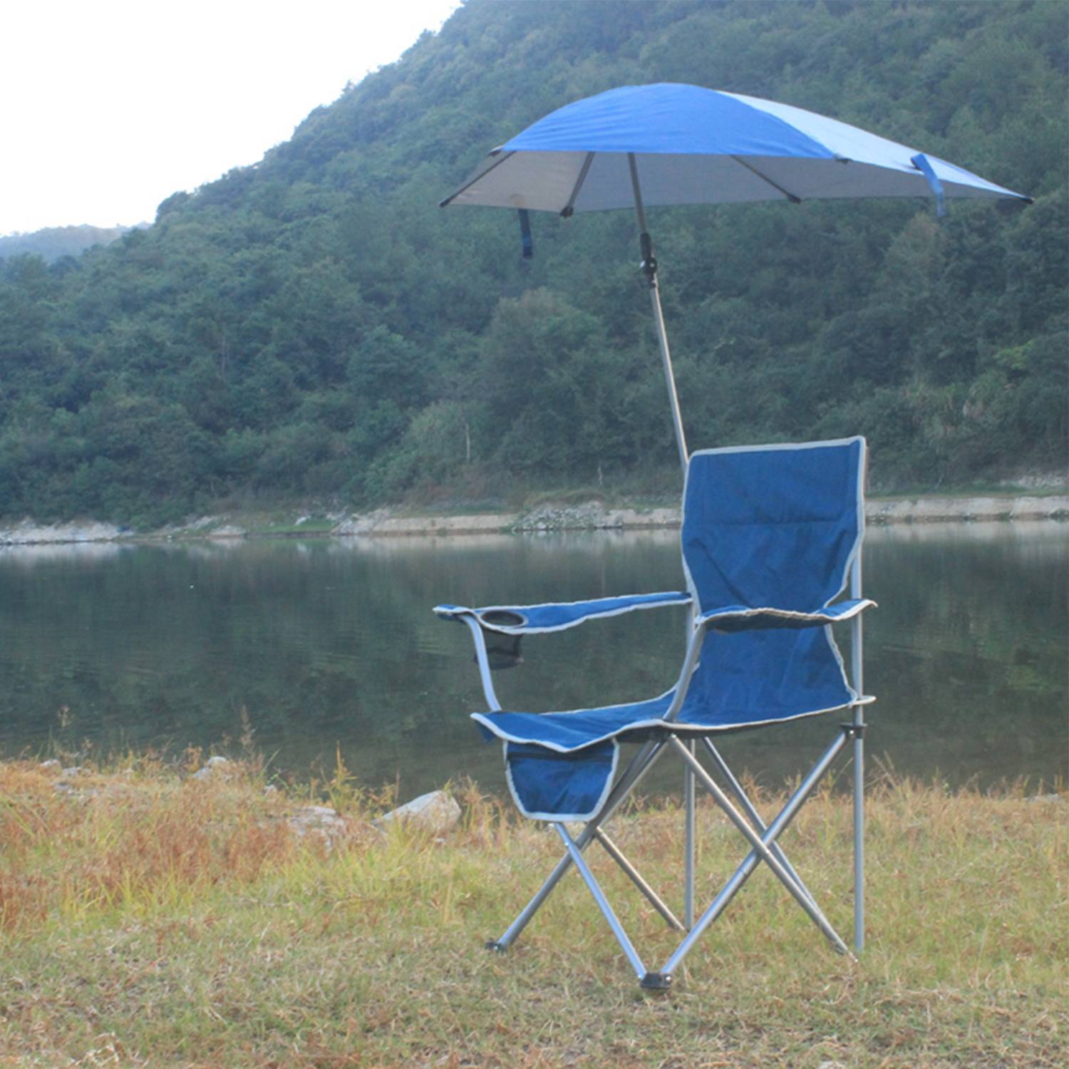 Portable Beach Chair W/ Adjustable Umbrella 4