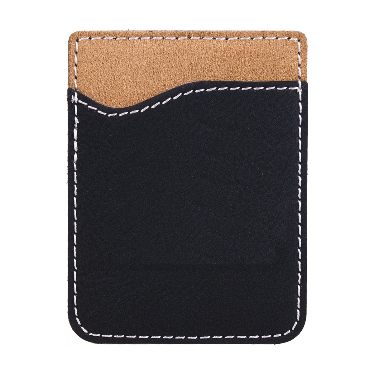 Black & Silver Leatherette Phone Wallet 3