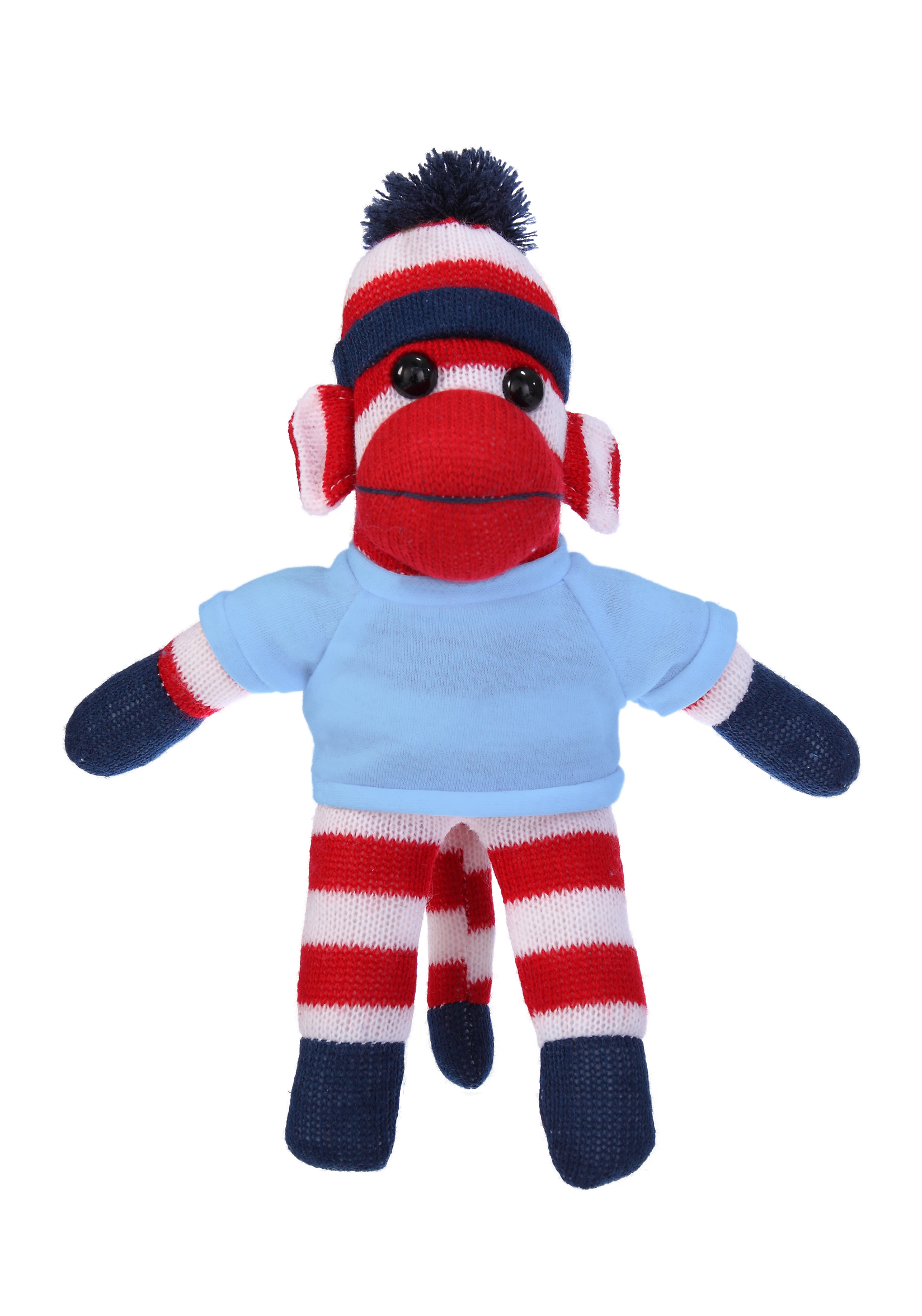 Plush Patriotic Sock Monkey with Tee