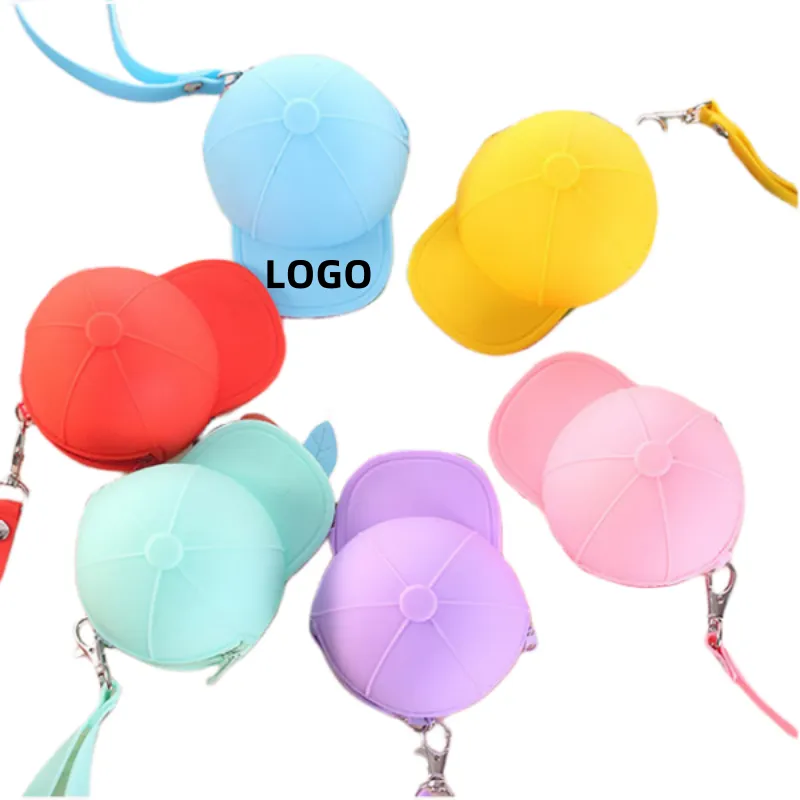 Baseball Hat Shaped Silicone Coin Purse 4