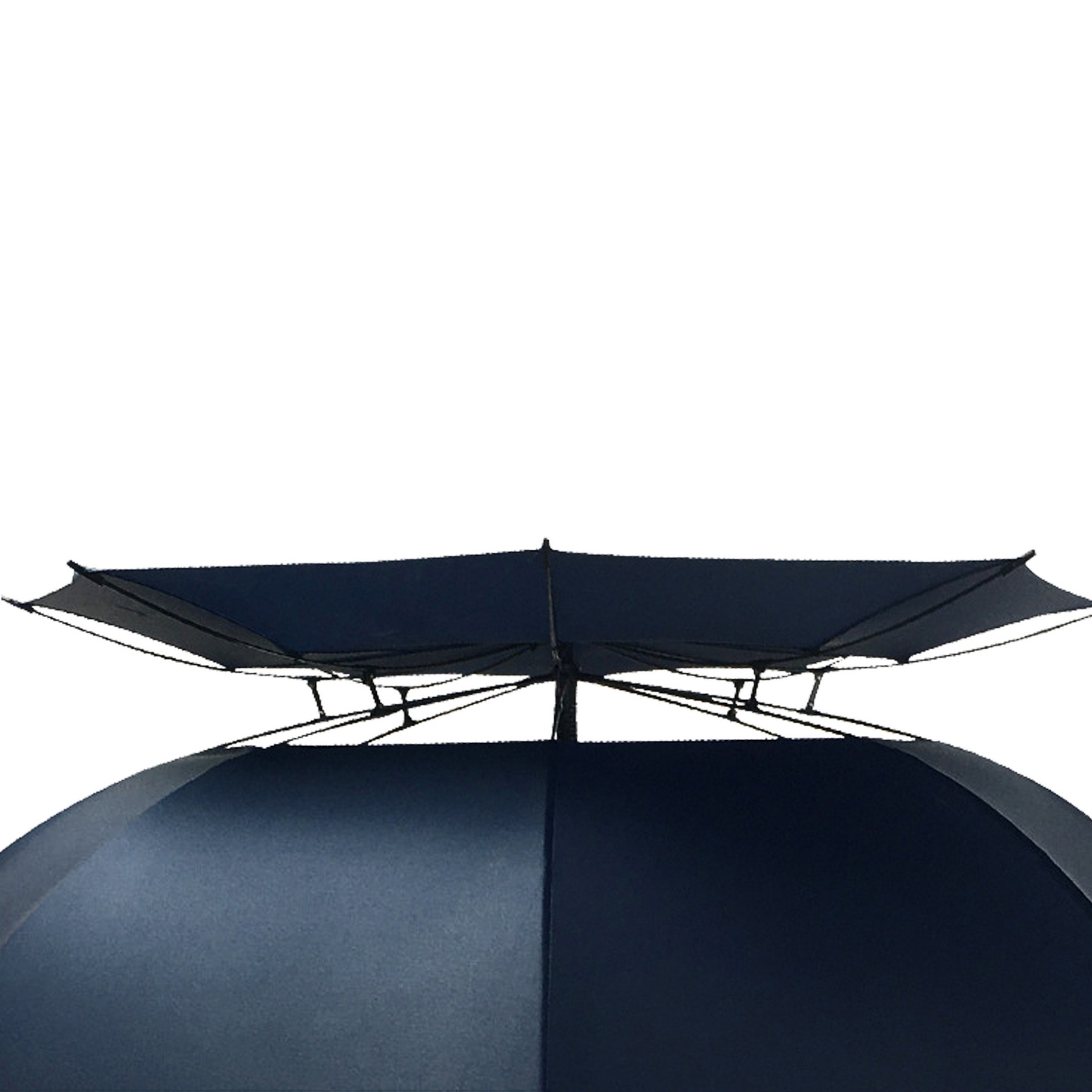 30" Oversize Double Canopy Vented Windproof Umbrella 6
