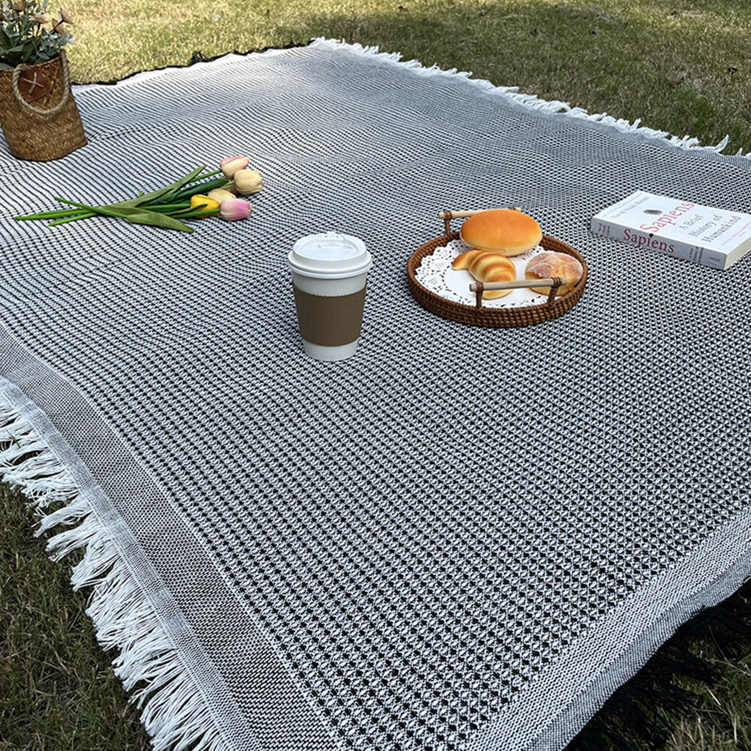 Foldable Bohemian Outdoor Camping Blanket 2