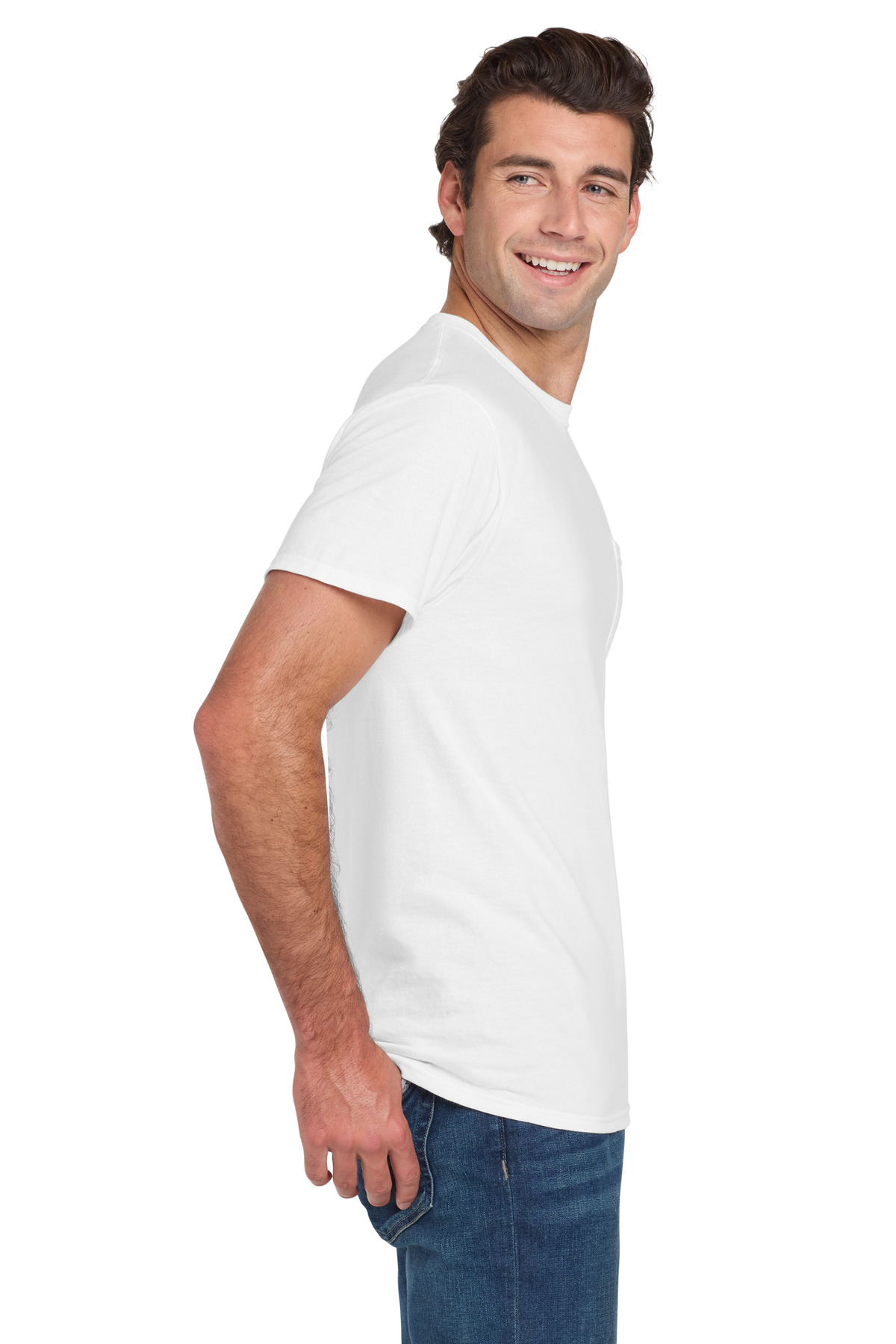 Jerzees - Dri-Power 50/50 Cotton/Poly Pocket T-Shirt. 29MP 144