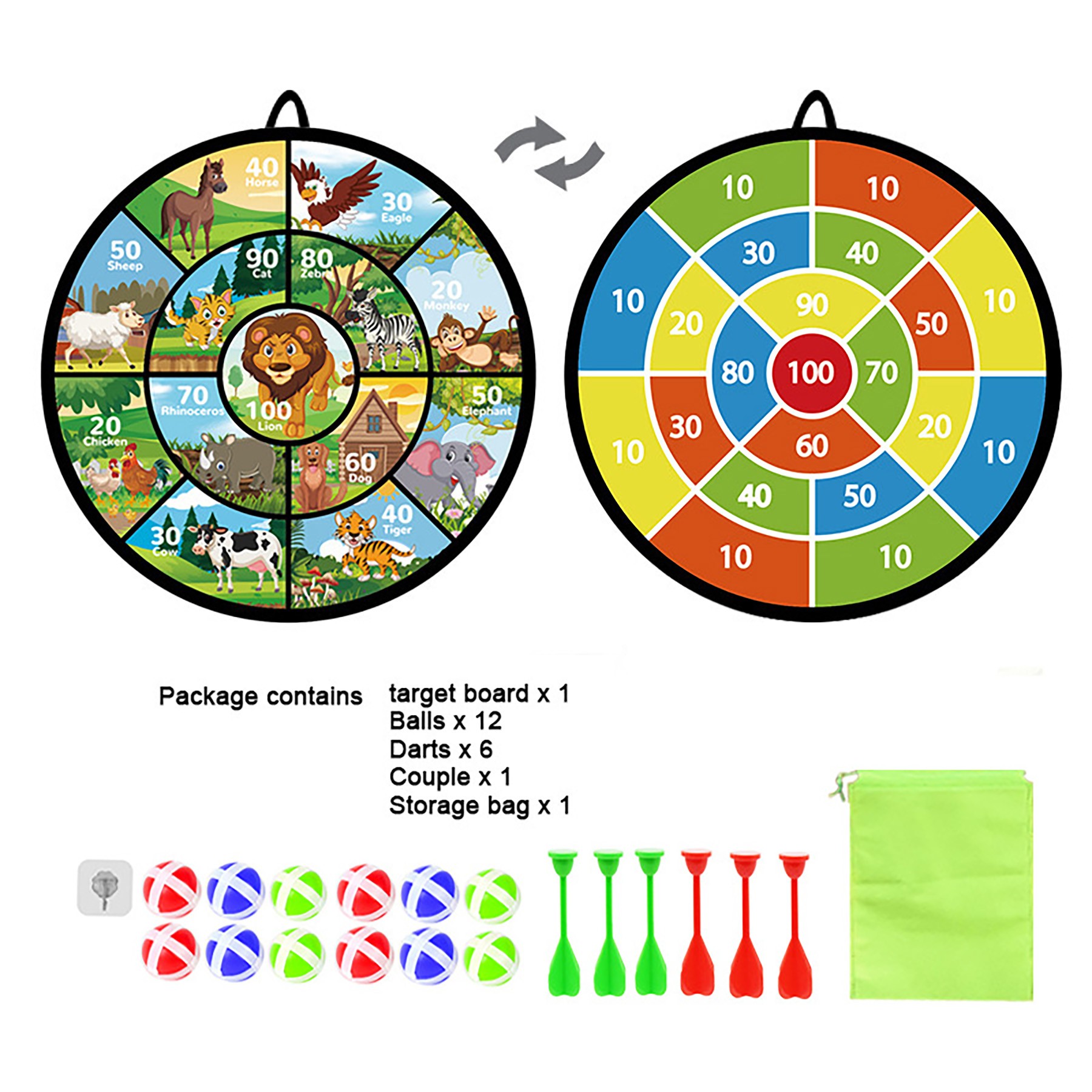 29 Inch Double Sided Big Dart Board 2