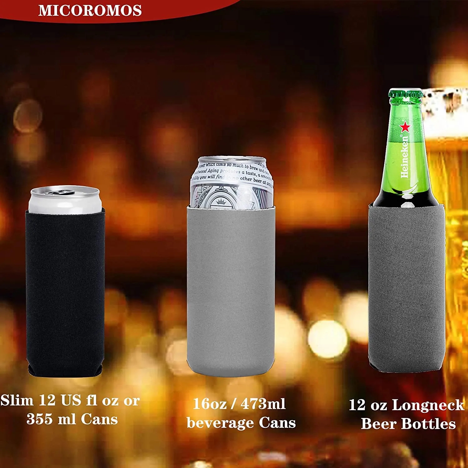 12oz Slim Neoprene Can Sleeve 5