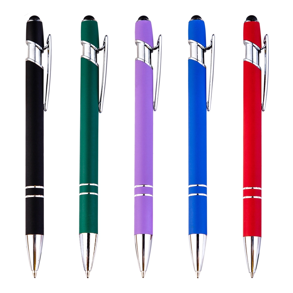 Rubberized Soft Touch Ballpoint Metal Pen 2