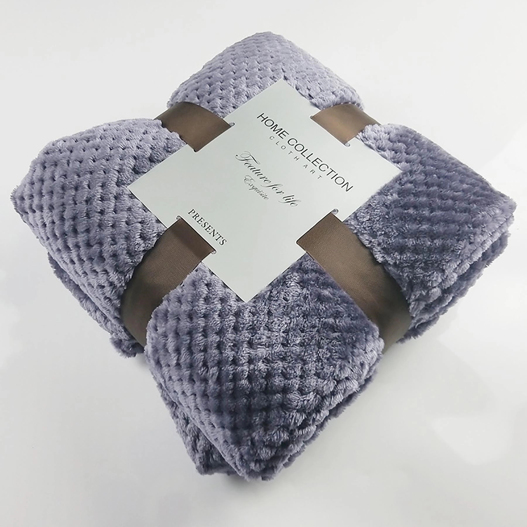 Large Waffle Weave Flannel Fleece Throw Blanket 40X60 Inch 8